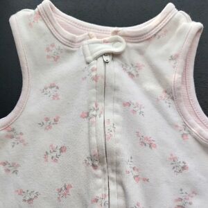 Pink Floral Sleeveless Infant Sleep Sack